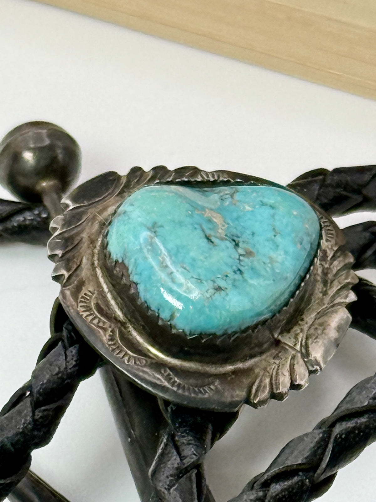 Sterling Silver and Turquoise Bolo Native Style