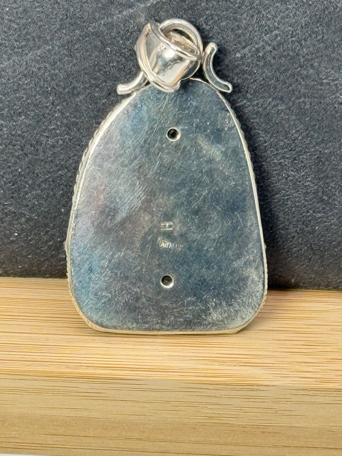 Cecil Henry Navajo Sterling Silver Rutilated Quartz Pendant