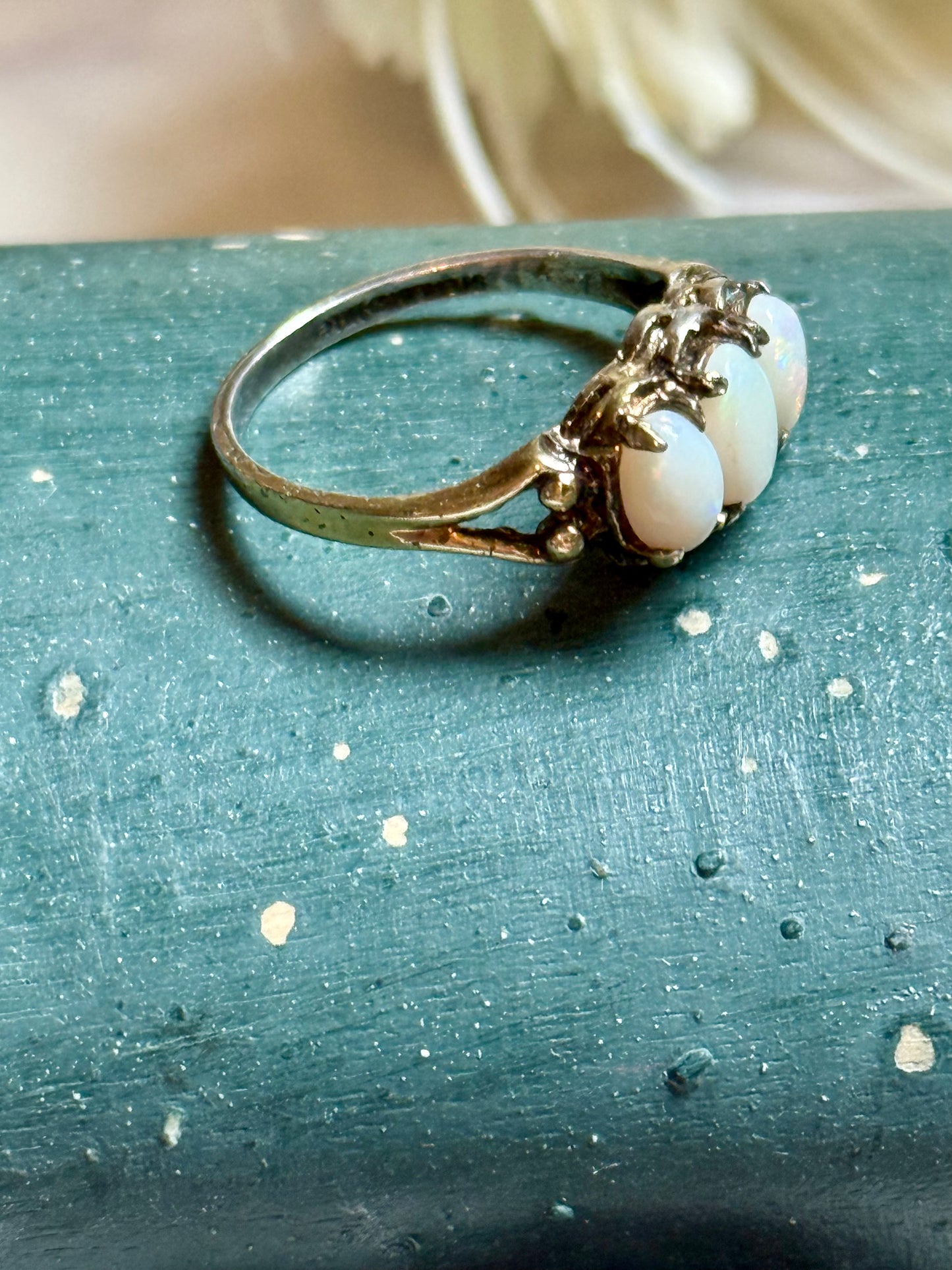 Vintage Genuine Opal Ring