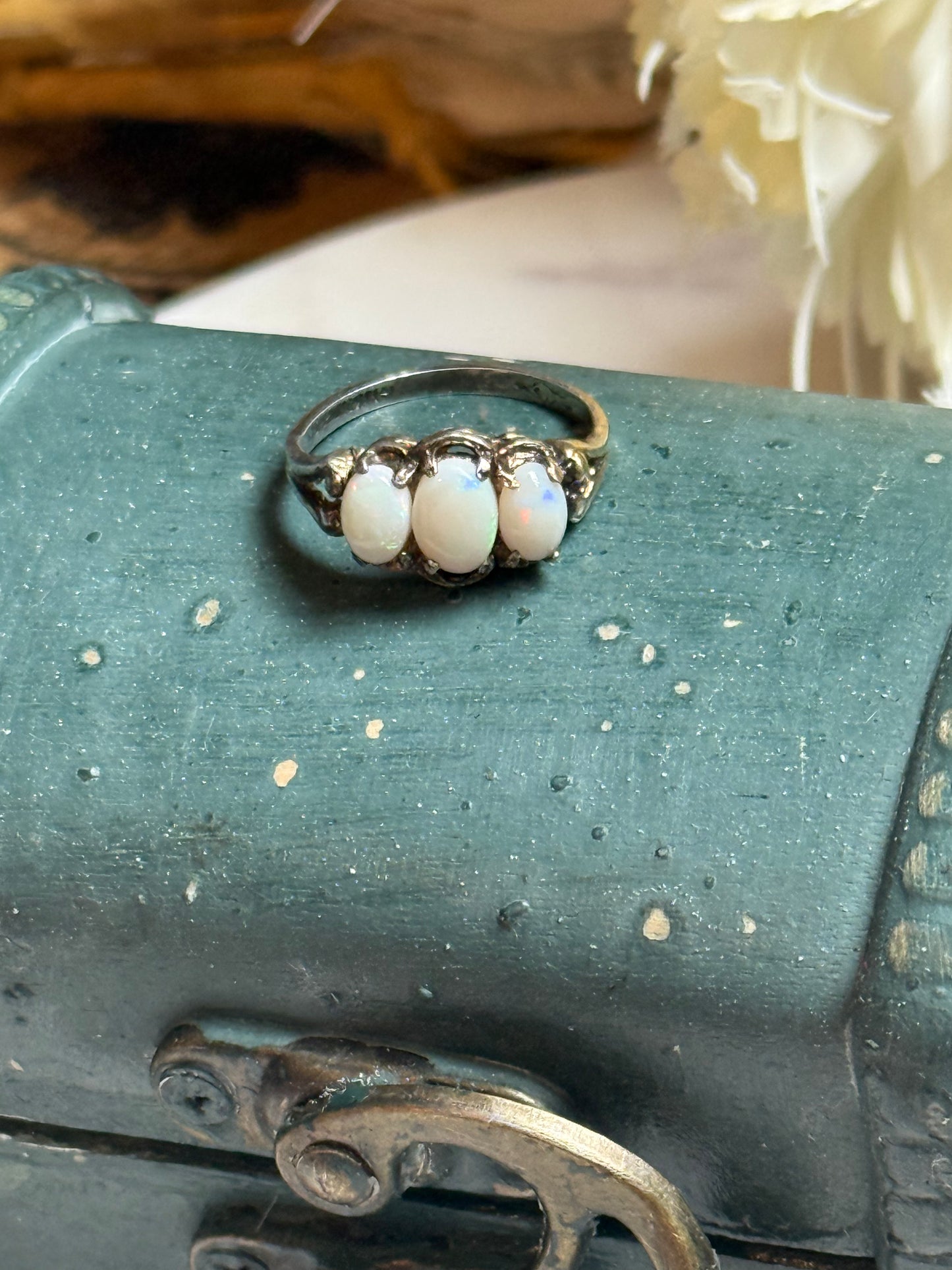 Vintage Genuine Opal Ring