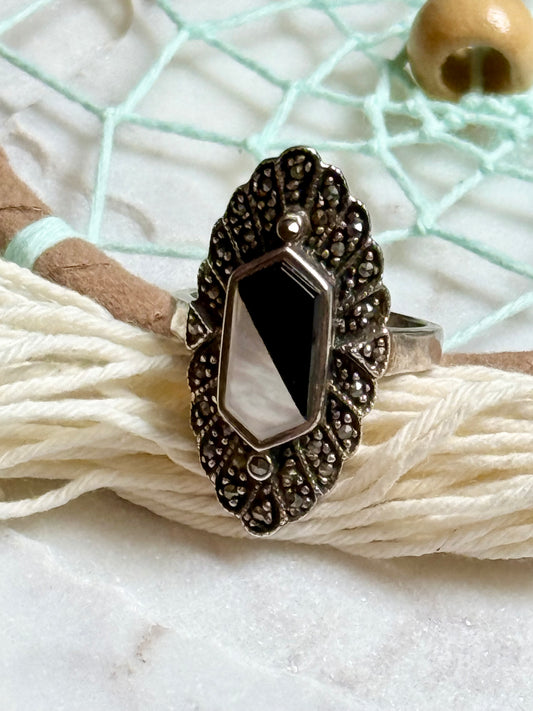 Vintage Sterling Art Deco Ring