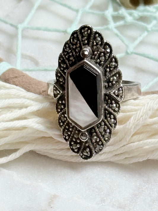 Vintage Sterling Art Deco Ring