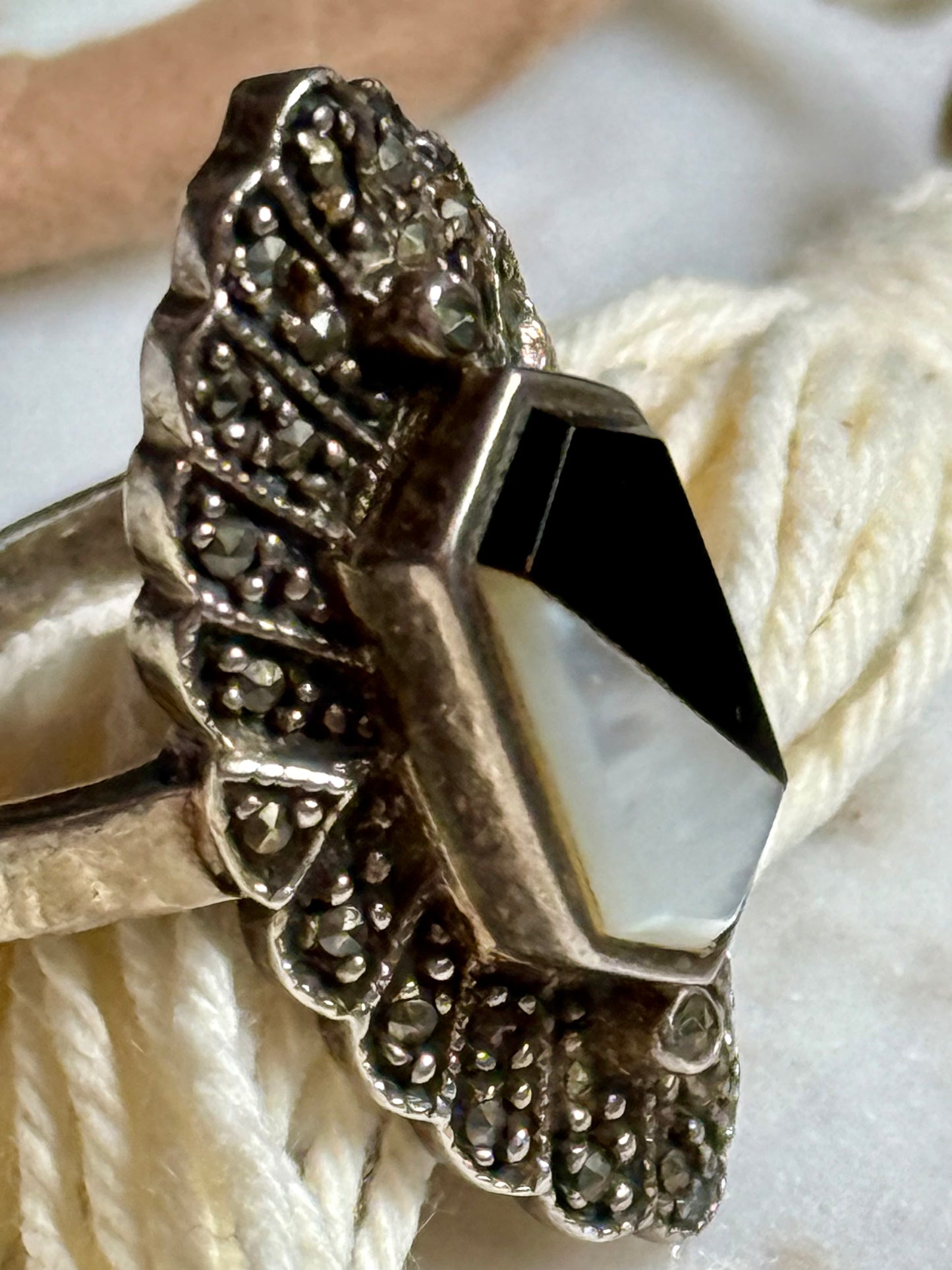 Vintage Sterling Art Deco Ring