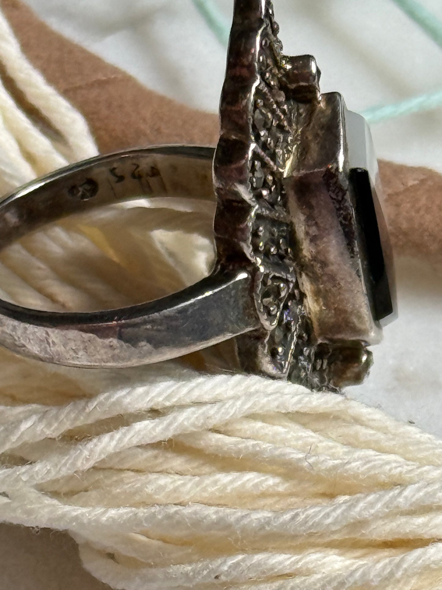 Vintage Sterling Art Deco Ring