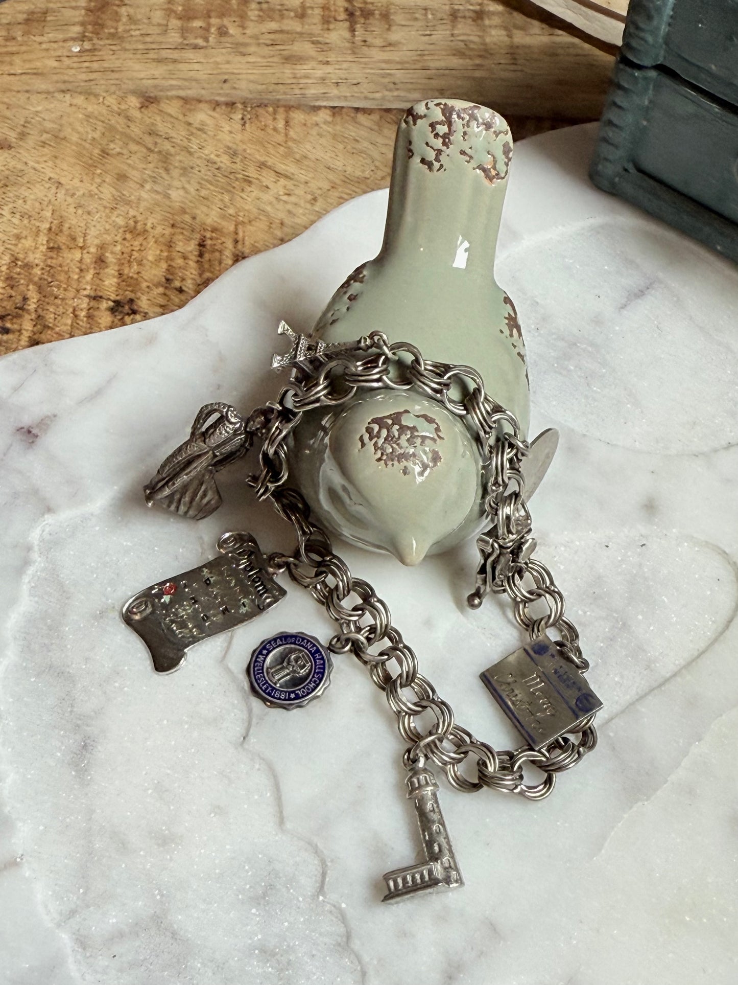 Vintage Sterling Charm Bracelet