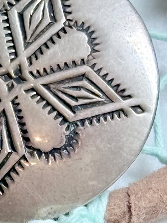 Stamped Sterling Button