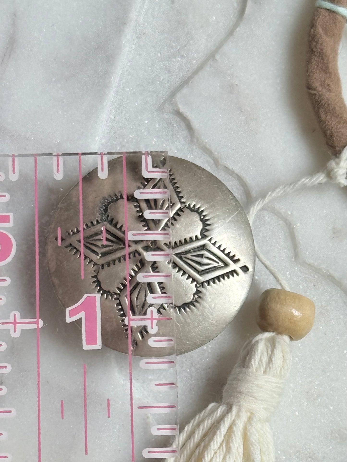 Stamped Sterling Button